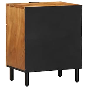 Zásuvka pod postel Hnědá 50 x 33 x 60 cm Masivní akátové dřevo - obrázek 3