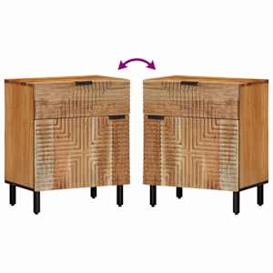 Zásuvka pod postel Hnědá 50 x 33 x 60 cm Masivní akátové dřevo - obrázek 10