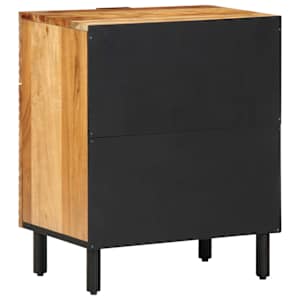 Zásuvka pod postel Hnědá 50 x 33 x 60 cm Masivní akátové dřevo - obrázek 3