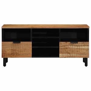 Televizní skříň Hnědá 100 x 33,5 x 46 cm Masivní mangové dřevo - obrázek 4