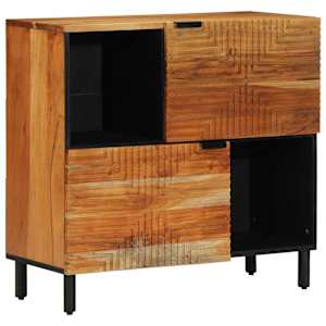 vidaXL K&otilde;ide riiuliga uksega Pruun 80 x 33 x 75 cm Tugev mango puu