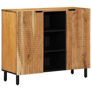vidaXL K&otilde;ide riiuliga uksega Pruun 90 x 33 x 75 cm Tugev mango puu