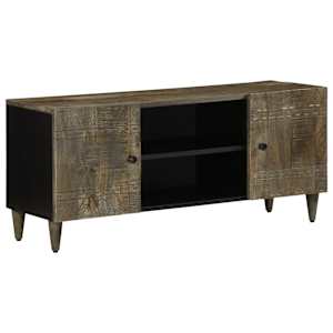 TV skříňka světle šedá 105x33,5x46cm masivní mangovníkové dřevo - obrázek 1