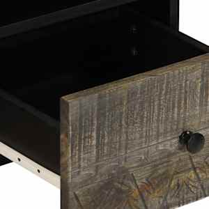 TV skříňka světle šedá 70x33,5x46 cm masivní mangovníkové dřevo - obrázek 7