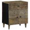 vidaXL &ouml;&ouml;kapp helehall 50x33x60 cm t&auml;ispuidust mango