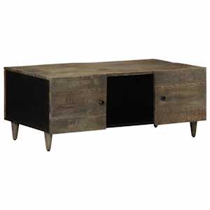 Coffee Table světle šedá 100x54x40cm masivní mangovníkové dřevo