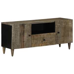 TV omarica svetlo siva 105x33,5x46 cm masivni les Mango