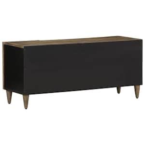 TV skříňka světle šedá 105x33,5x46cm masivní mangovníkové dřevo - obrázek 5