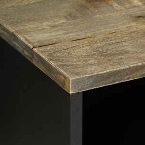 TV Cabinet světle šedá 80x31,5x46 cm masivní mangovníkové dřevo - obrázek 7