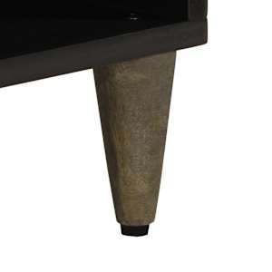 TV skříňka černá 100 x 33 x 46 cm masivní mangovníkové dřevo - obrázek 8