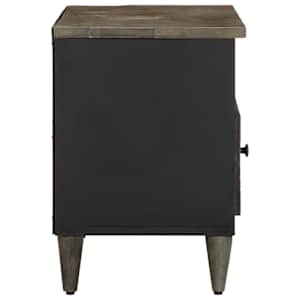 TV skříňka černá 80 x 33 x 46 cm masivní mangovníkové dřevo - obrázek 4
