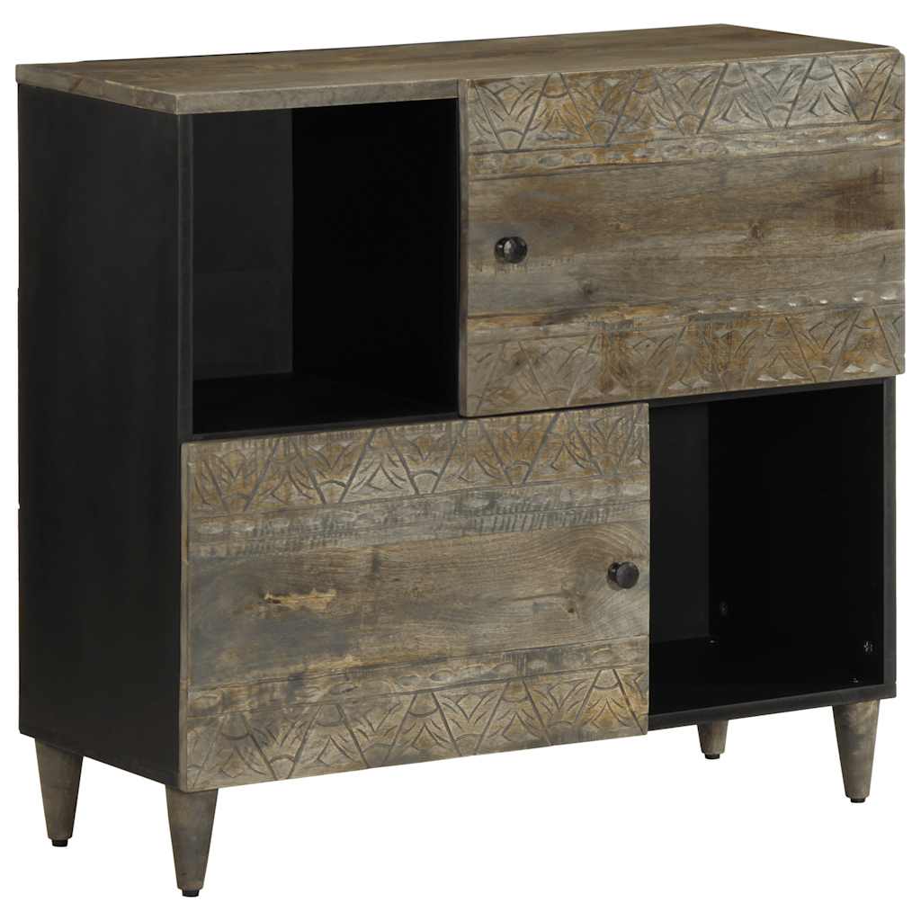 vidaXL Sideboard 80x33x75 cm Massivholz Mango