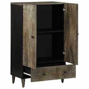 Skříň highboard 60x33x100 cm masivní mangovníkové dřevo - obrázek 2