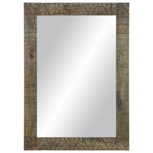 Koupelnové zrcadlo 50x2,5x70 cm masivní mangovníkové dřevo - obrázek 2