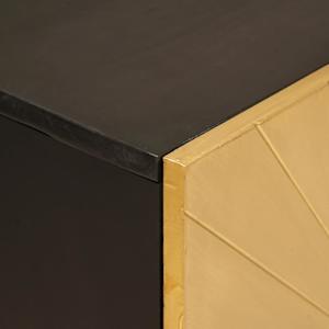 Servírovací skříň Černá a zlatá 60 x 33 x 75 cm - obrázek 6
