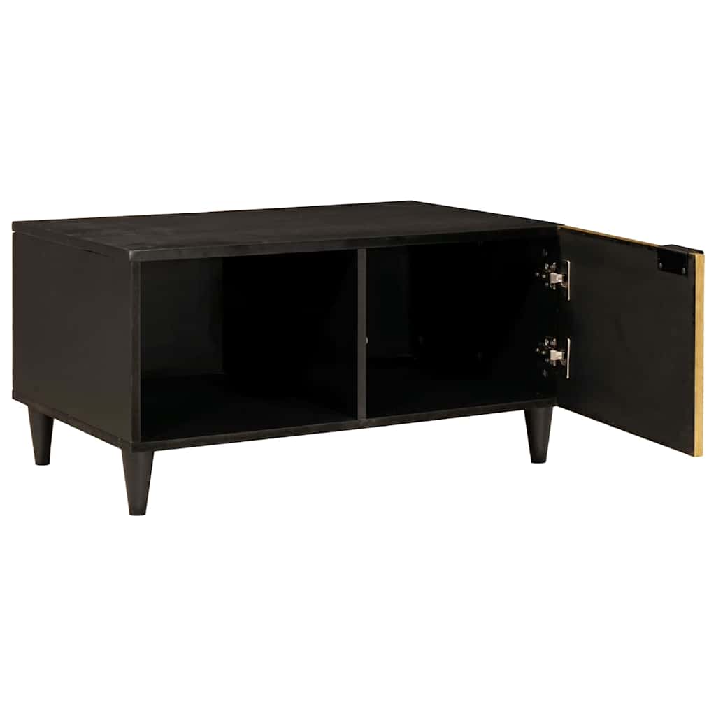 vidaXL Salontafel Zwart en Goud 80 x 50 x 40 cm