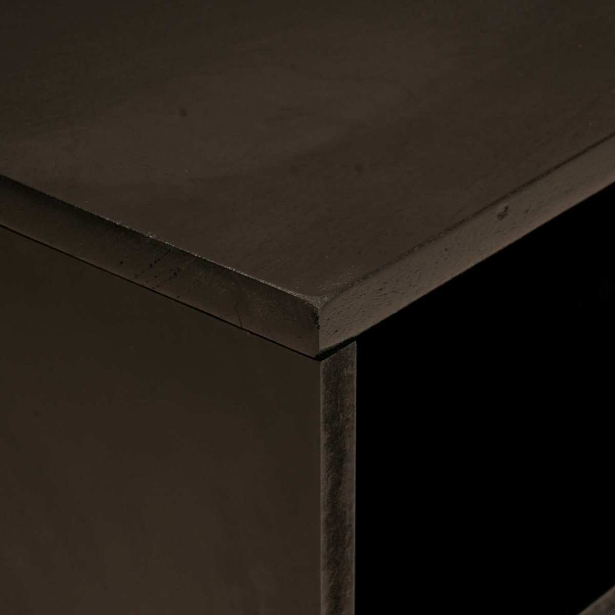 TV-skab Sort og Guld 80 x 33 x 46 cm Konstrueret træ - Billede 11