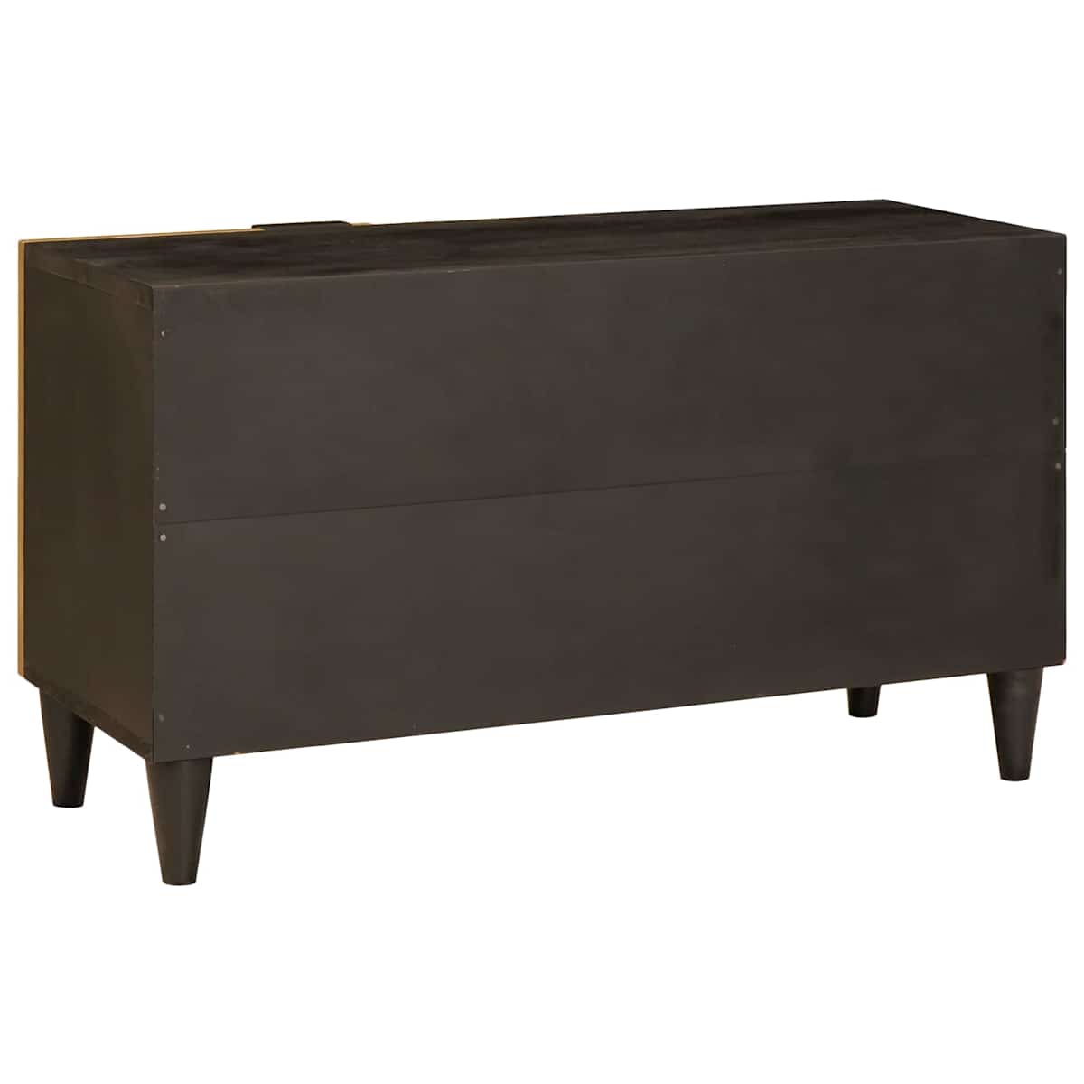 TV-skab Sort og Guld 80 x 33 x 46 cm Konstrueret træ - Billede 9
