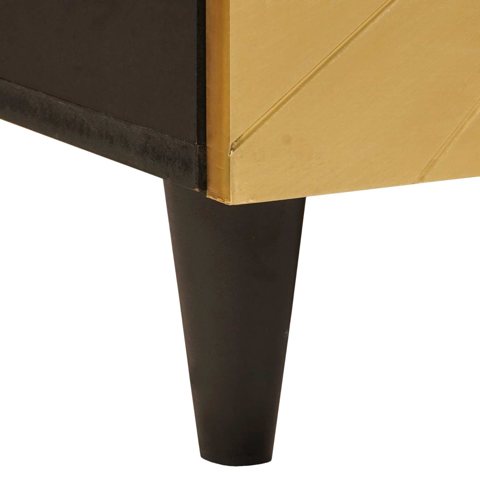 Wastafelkast Zwart en Goud 62 x 33 x 58 cm Massief Mango Hout image 9