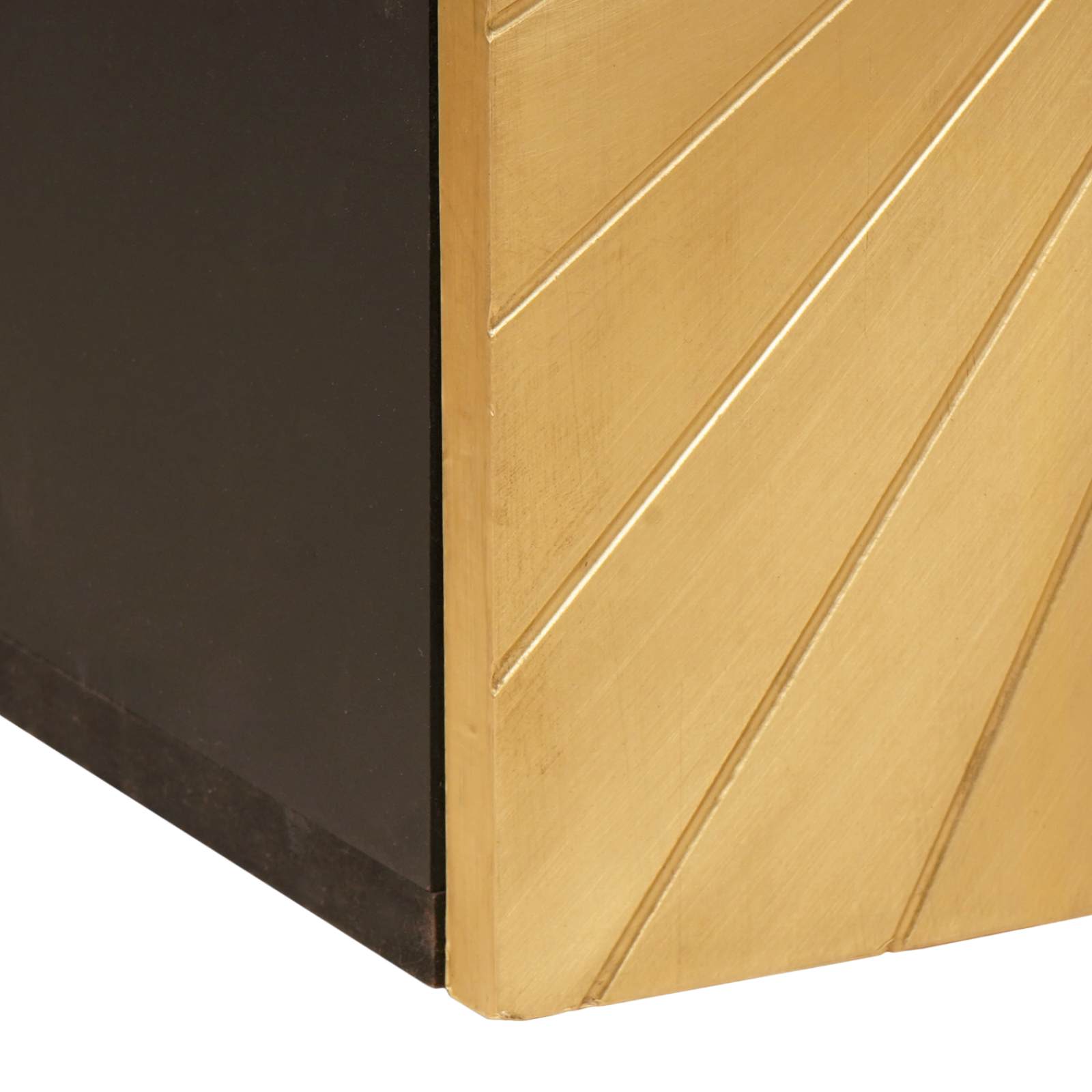 Badkamerkast Zwart en Goud 38 x 33 x 48 cm Massief Mango Hout image 7
