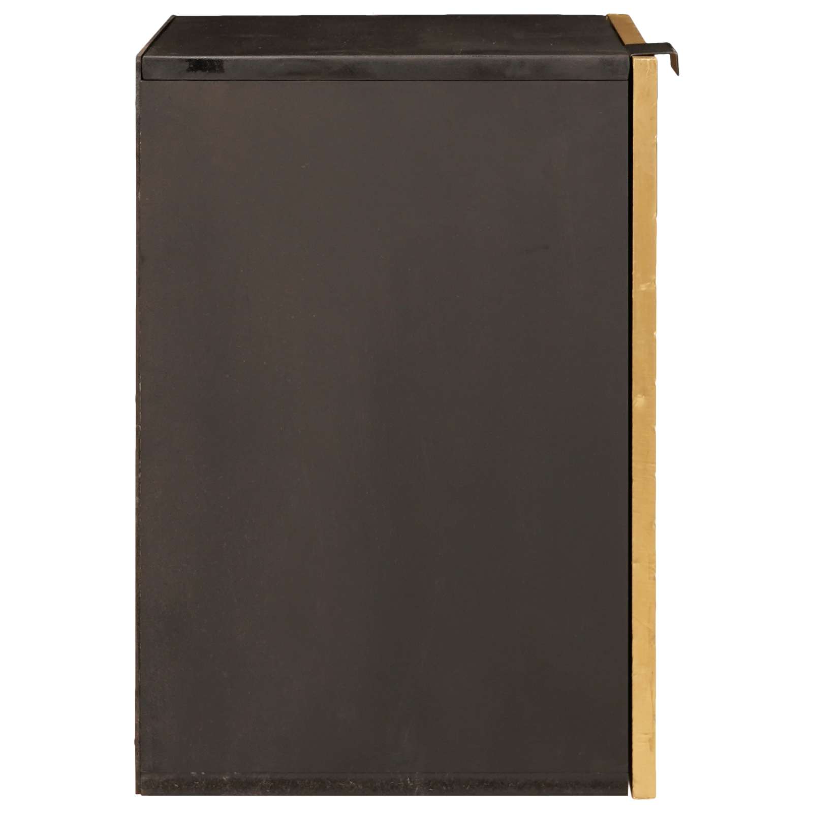 Badkamerkast Zwart en Goud 38 x 33 x 48 cm Massief Mango Hout image 4