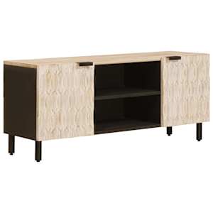 vidaXL Telerikapp Valge pesu viimistlus 105 x 33 x 46 cm
