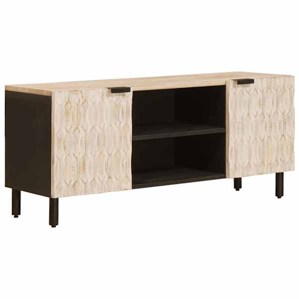 vidaXL Telerikapp Valge pesu viimistlus 105 x 33 x 46 cm