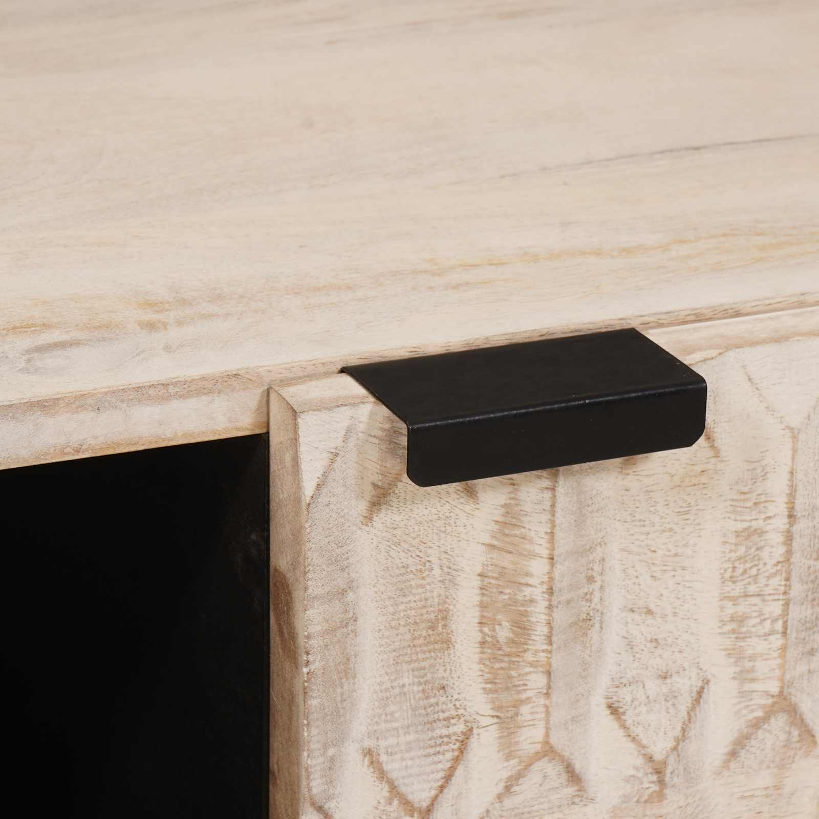 Salontafel Wit 80 x 50 x 40 cm Massief Mango Hout image 7