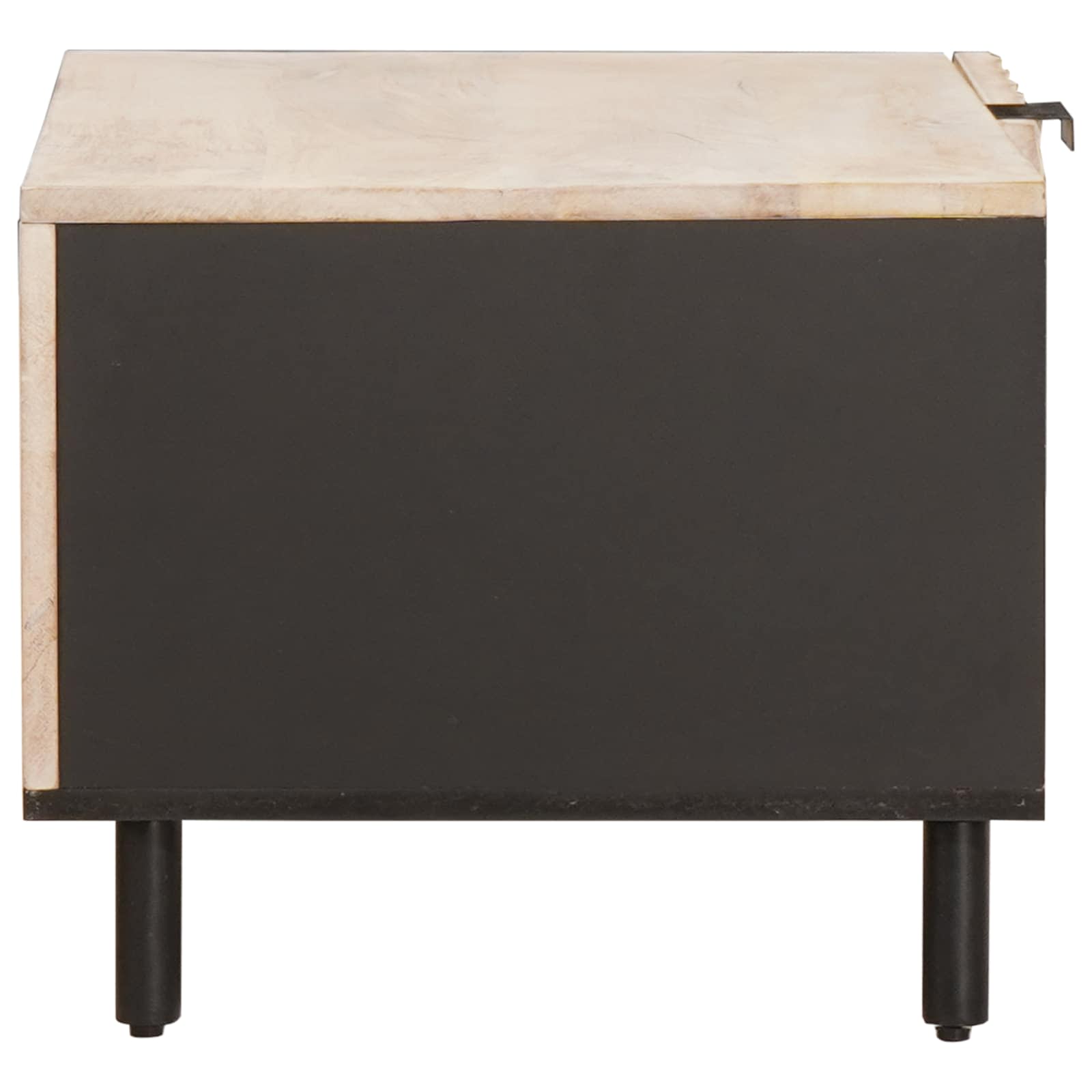 Salontafel Wit 80 x 50 x 40 cm Massief Mango Hout image 4