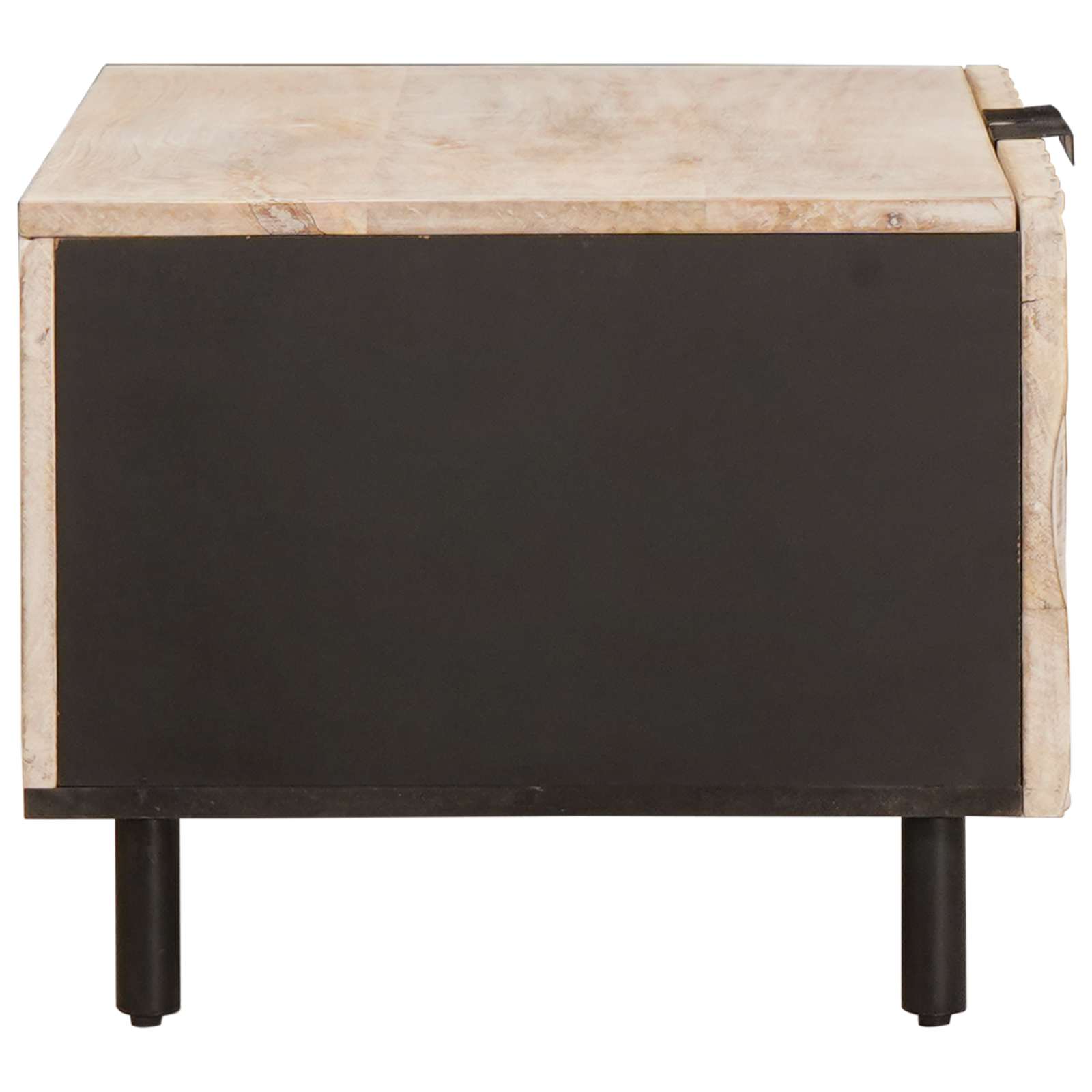 Salontafel Wit 80 x 50 x 40 cm Massief Mango Hout image 4