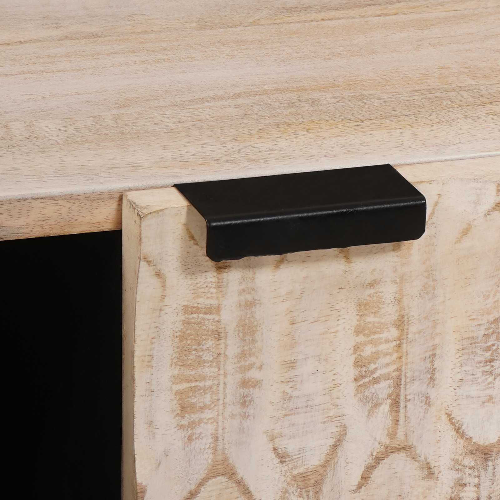 Salontafel Wit 100 x 54 x 40 cm Massief Mango Hout image 7