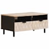 vidaXL Kohvilaud sahtliga Valge 80 x 54 x 40 cm Tugev mango puu