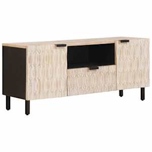 vidaXL Telerikapp sahtliga Valge pesu viimistlus 105 x 33 x 46 cm