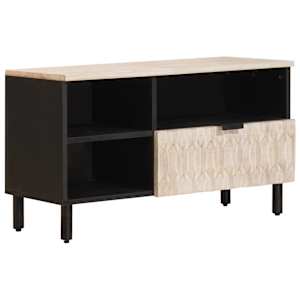 vidaXL Telerikapp sahtliga Valge pesu viimistlus 80 x 33 x 46 cm