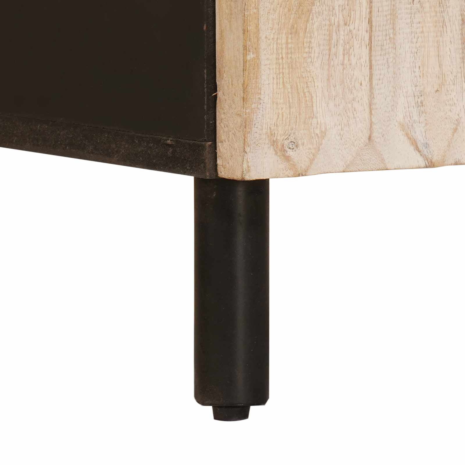 Dressoir Witte Was Afwerking 40 x 33 x 75 cm Massief Mango Hout image 7