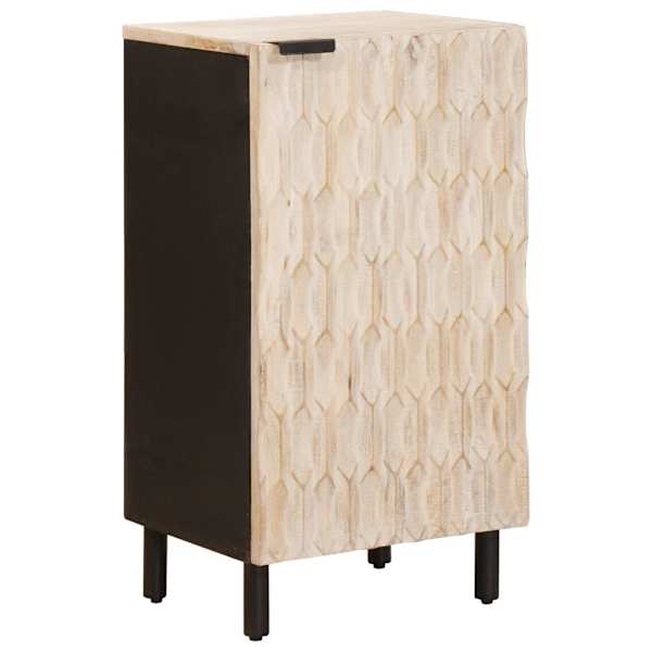 vidaXL K&otilde;ide Valge pesu viimistlus 40 x 33 x 75 cm Tugev mango puu