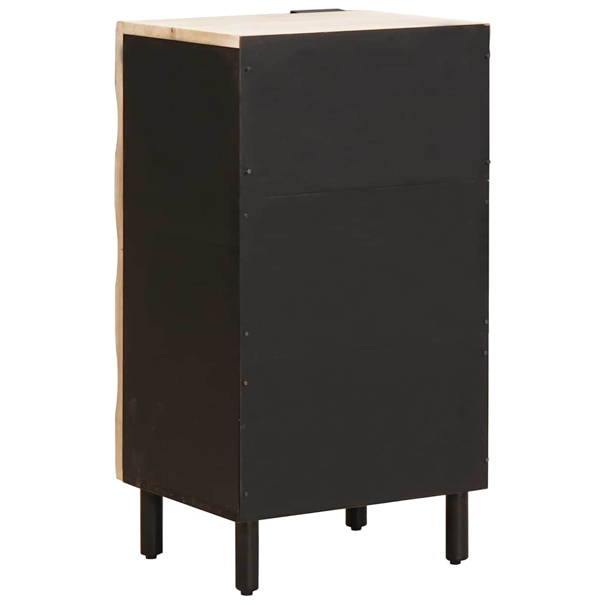 Sideboard Hvid Vask Finish 40 x 33 x 75 cm Massivt mangotræ - Billede 5