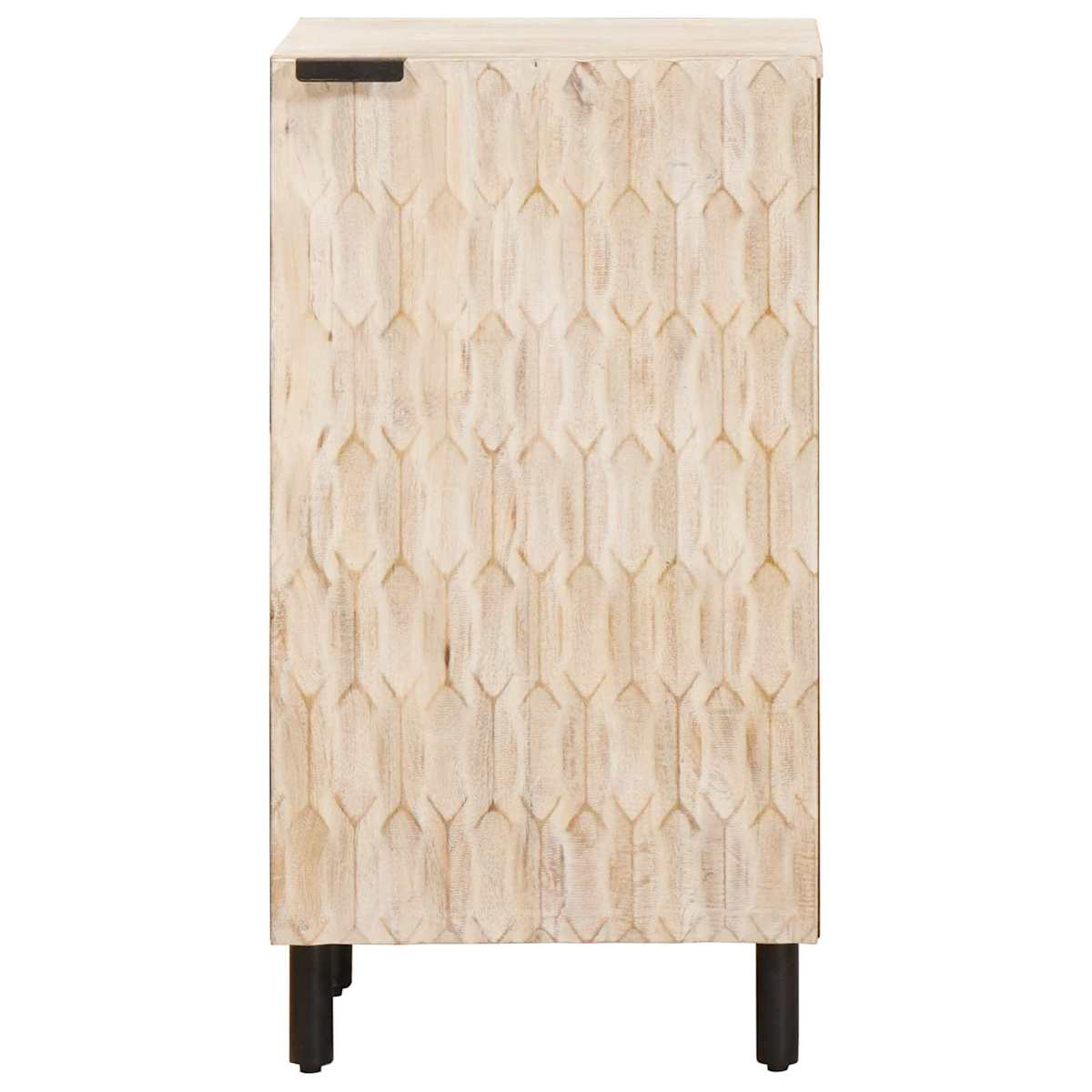 Sideboard Hvid Vask Finish 40 x 33 x 75 cm Massivt mangotræ - Billede 3