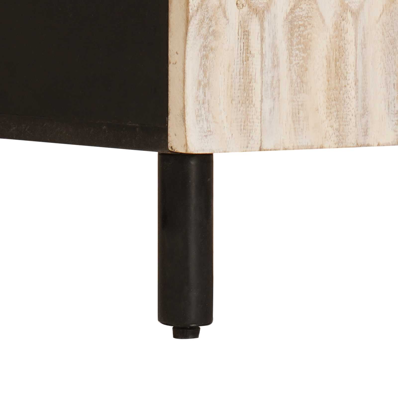 Dressoir Witte Was Afwerking 60 x 33 x 75 cm Massief Mango Hout image 8