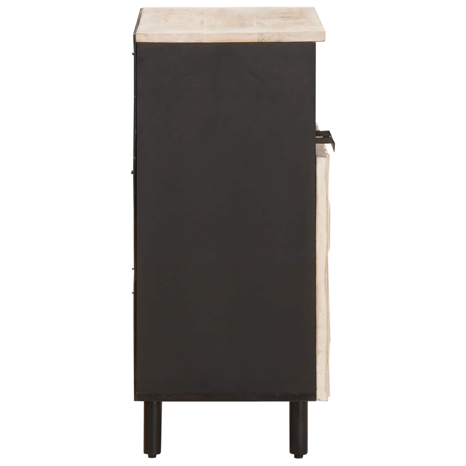 Dressoir Witte Was Afwerking 60 x 33 x 75 cm Massief Mango Hout image 4