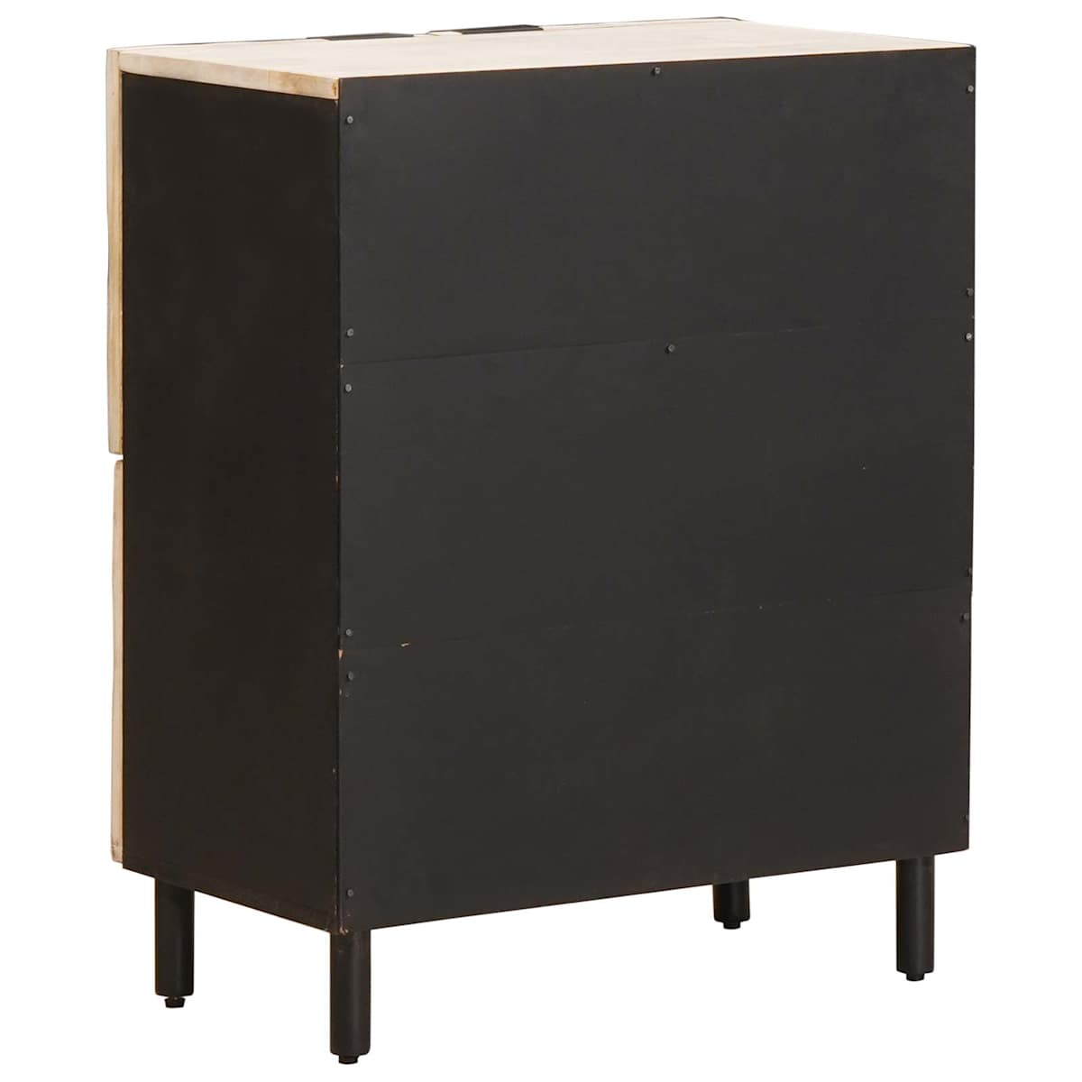 Sideboard Hvid Vask Finish 60 x 33 x 75 cm Massivt mangotræ - Billede 5