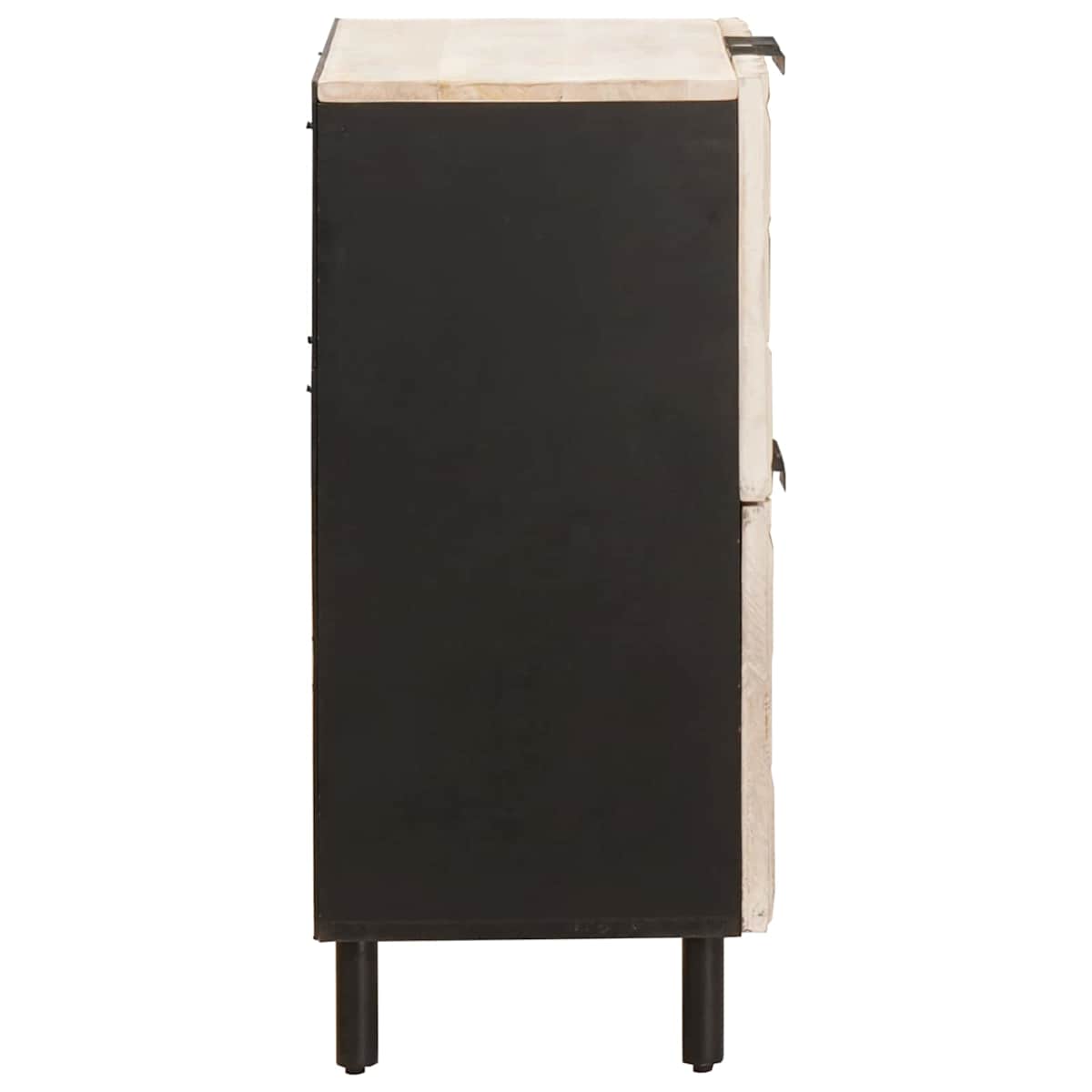 Sideboard Hvid Vask Finish 60 x 33 x 75 cm Massivt mangotræ - Billede 4