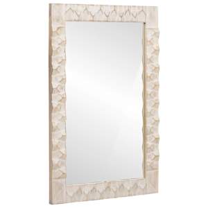 vidaXL Vannitoa peegel Valge pesu viimistlus 50 x 70 x 2,5 cm