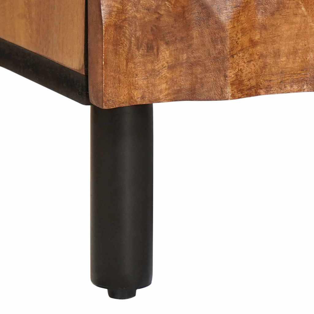 Yöpöytäkaappi Ruskea 40 x 33,5 x 46 cm Kiinteä mango puu - Image 7