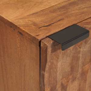 Nočna omarica 2 pcs Rjava 40 x 33 x 46 cm Masiven les manga - slika 7