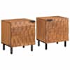 vidaXL &Ouml;&ouml;lambi kapp 2 tk Pruun 40 x 33 x 46 cm Tugev mango puu