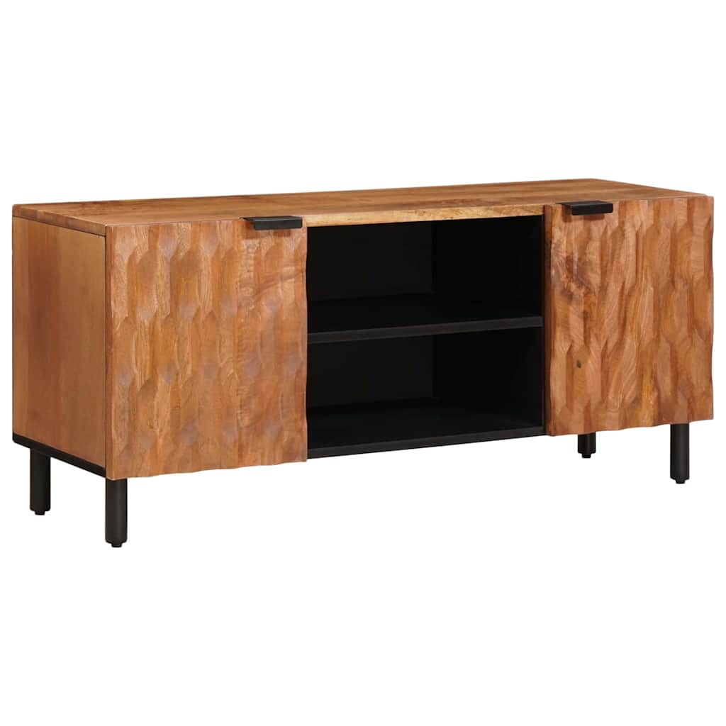 TV omarica s polico Acacia rjav finiš 105 x 33,5 x 46 cm