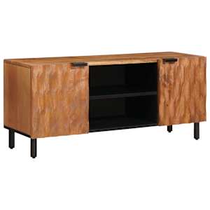 vidaXL Telerikapp riiuliga Akaatsia pruun viimistlus 105 x 33 x 46 cm