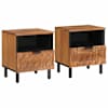 vidaXL &Ouml;&ouml;lambi kapp 2 tk Pruun 40 x 33 x 46 cm Tugev mango puu