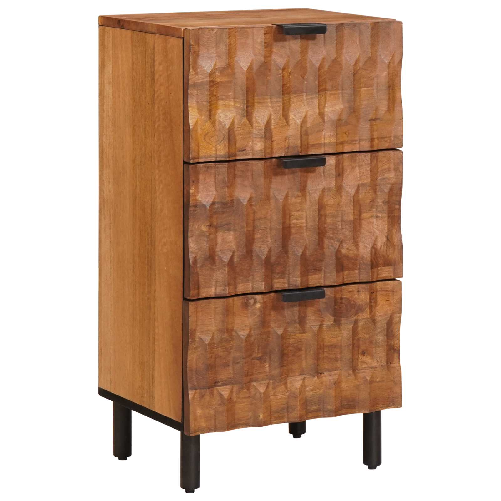 vidaXL Sideboard Akazienbraune Oberfläche 40 x 33,5 x 75 cm
